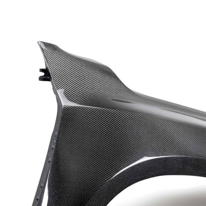 Seibon 2022 Nissan Frontier MB - Style Carbon Fiber Front Fenders Pair – 2 - inch Rise, 4 - inch Wider - JDMuscleSPK581379