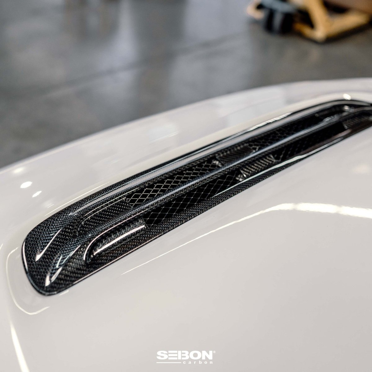 Seibon 2023 Honda Civic Type R Carbon Fiber Hood Scoop | HDS23HDCVR - JDMuscleHood Scoops / VentsseiHDS23HDCVR