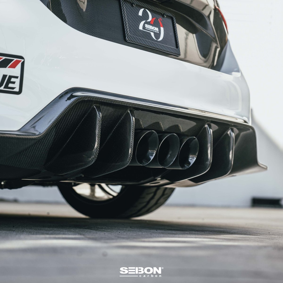 Seibon 2023+ Honda Civic Type R MB - Style Carbon Fiber Rear Diffuser | RD23HDCVR - MB - JDMuscleDiffusers and Vortex GeneratorsseiRD23HDCVR-MB