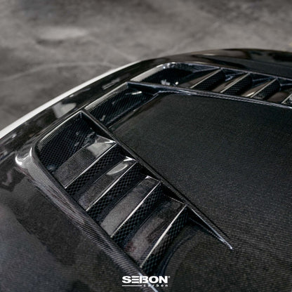 Seibon 2023 Honda Civic Type R TV - Styler Double Side Carbon Fiber Hood | HD23HDCVR - TV - DS - JDMuscleHoodsseiHD23HDCVR-TV-DS