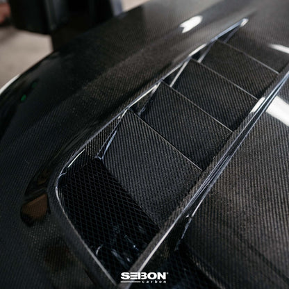 Seibon 2023 Honda Civic Type R TV - Styler Double Side Carbon Fiber Hood | HD23HDCVR - TV - DS - JDMuscleHoodsseiHD23HDCVR-TV-DS