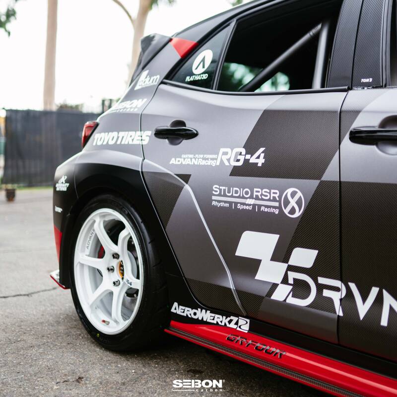 Seibon 2023+ Toyota GR Corolla Carbon Fiber Rear Doors - JDMuscleSPKseiDD23TYGRCOR-R