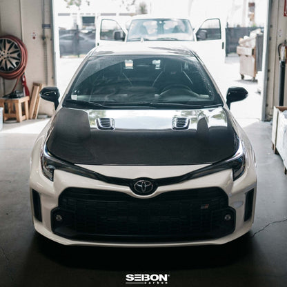 Seibon 2023 Toyota GR Corolla OE - Style Carbon Fiber Hood - Gloss Finish | HD23TYGRCOR - OE - JDMuscleHoodsseiHD23TYGRCOR-OE