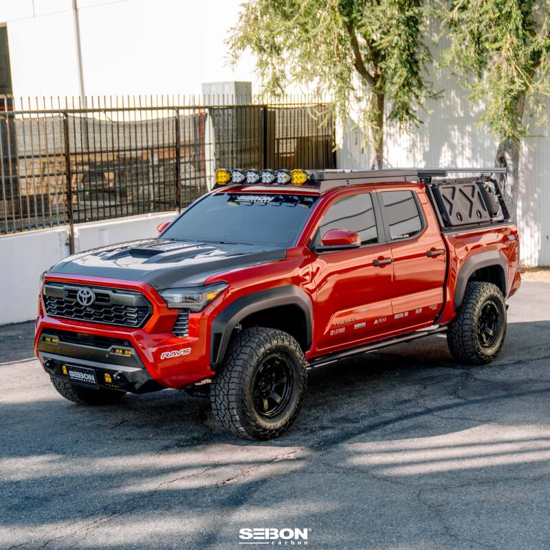 Seibon 2024 Toyota Tacoma TS - Style Carbon Fiber Hood - JDMuscleSPK829010