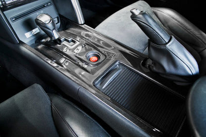 Seibon Carbon Fiber Center Shifter Bezel for 2009 - 2014 Nissan GT - R - JDMuscleSPK4364348