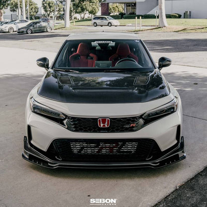 Seibon Carbon Fiber Front Lip for 2023 Honda Civic Type R MB - Style Part Number seiFL23HDCVR - MB - JDMuscleSPK793743