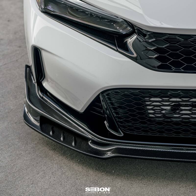 Seibon Carbon Fiber Front Lip for 2023 Honda Civic Type R MB - Style Part Number seiFL23HDCVR - MB - JDMuscleSPK793743