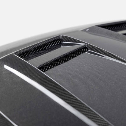 Seibon DV - Style Carbon Fiber Hood for 2022 - 2023 Volkswagen Golf GTI and R - JDMuscleSPK582221