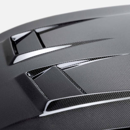 Seibon DV - Style Carbon Fiber Hood for 2022 - 2023 Volkswagen Golf GTI and R - JDMuscleSPK582221
