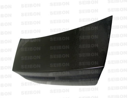 Seibon OEM - Style Carbon Fiber Trunk Lid for 2003 - 2006 Mitsubishi Lancer EVO - JDMuscleSPK708