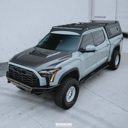 Seibon RR - Style Carbon Fiber Hood for Toyota Tundra 2022 - 2024 and Sequoia 2023 - 2024 - Lightweight and Durable Upgrade - JDMuscleSPK811792