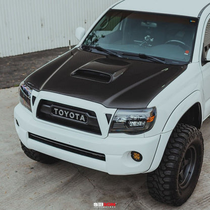 Seibon TR - Style Carbon Fiber Hood for Toyota Tacoma 2005 - 2011 - JDMuscleSPK582518