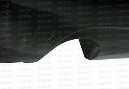 Seibon TS - Style Carbon Fiber Rear Lip for 2003 - 2005 Infiniti G35 Coupe - JDMuscleSPK793755
