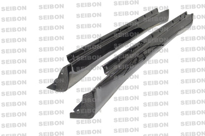 Seibon TW - Style Carbon Fiber Side Skirts for 2003 - 2005 Infiniti G35 Sedan - JDMuscleSPK793758