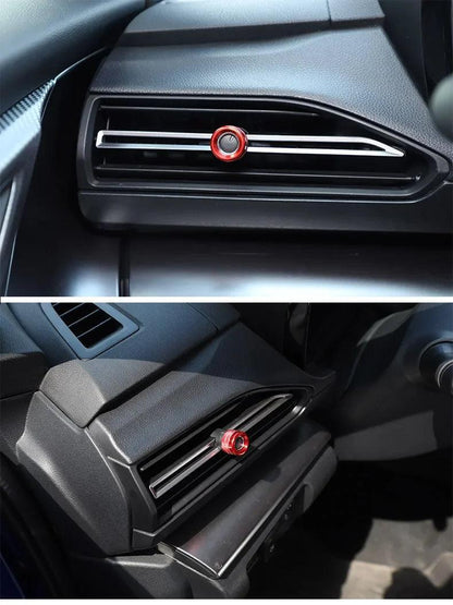 SFB CNC Central and Outer AC Knobs for 2022+ WRX - JDMuscleInterior - Trim and Knobs200000182:29redRed