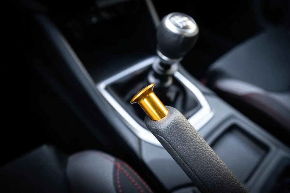 SFB CNC Ebrake Knob fits 13+ WRX / BRZ / GR86 - JDMuscleInterior - VinylsfbCNCEBRAKE.GDGold