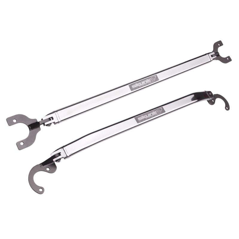 Skunk2 Racing [92-00 Civic][93-97 del Sol][94-01 Integra] Rear Upper Strut Tower Bar - Polished Aluminum - JDMuscleStrut Tower Barsskk522-05-0850