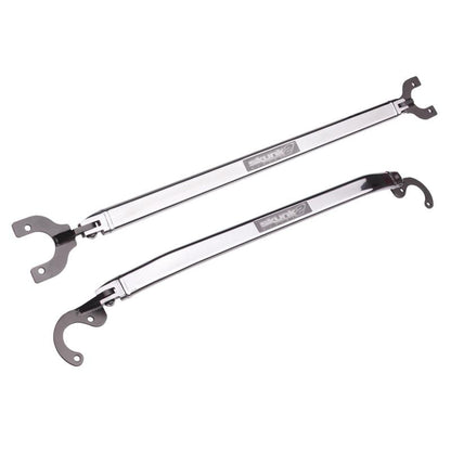 Skunk2 Racing [92-00 Civic][93-97 del Sol][94-01 Integra] Rear Upper Strut Tower Bar - Polished Aluminum - JDMuscleStrut Tower Barsskk522-05-0850