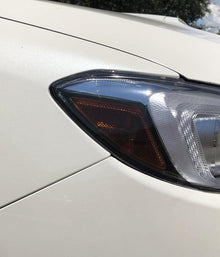 Smoked Headlight Sidemarker Overlays fits 2015 - 2021 WRX / STI - JDMuscleHeadlights15WRXSMDSDark Smoke