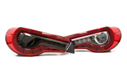 Smoked Tail Light Overlays (Dark, Light, Red, or Yellow) - 2017 - 2021 Toyota 86 / Subaru BRZ - JDMuscleTaillightsSF-1786TL-DSDark Smoke