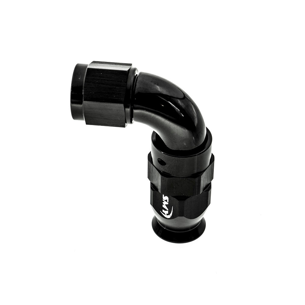 SMY Performance [Universal] Reusable PTFE Forged Full Flow Hose End 90 Degree 6an - Lifetime Warranty