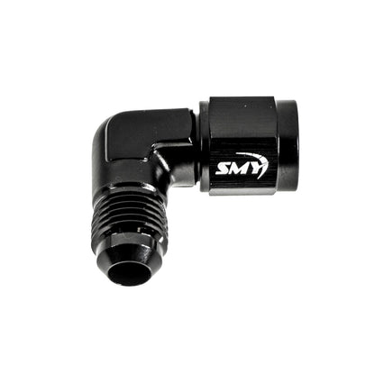 SMY Performance [Universal] 6AN Male to 6AN 90 Degree Female Swivel Hose Fitting Adapter - Lifetime Warranty