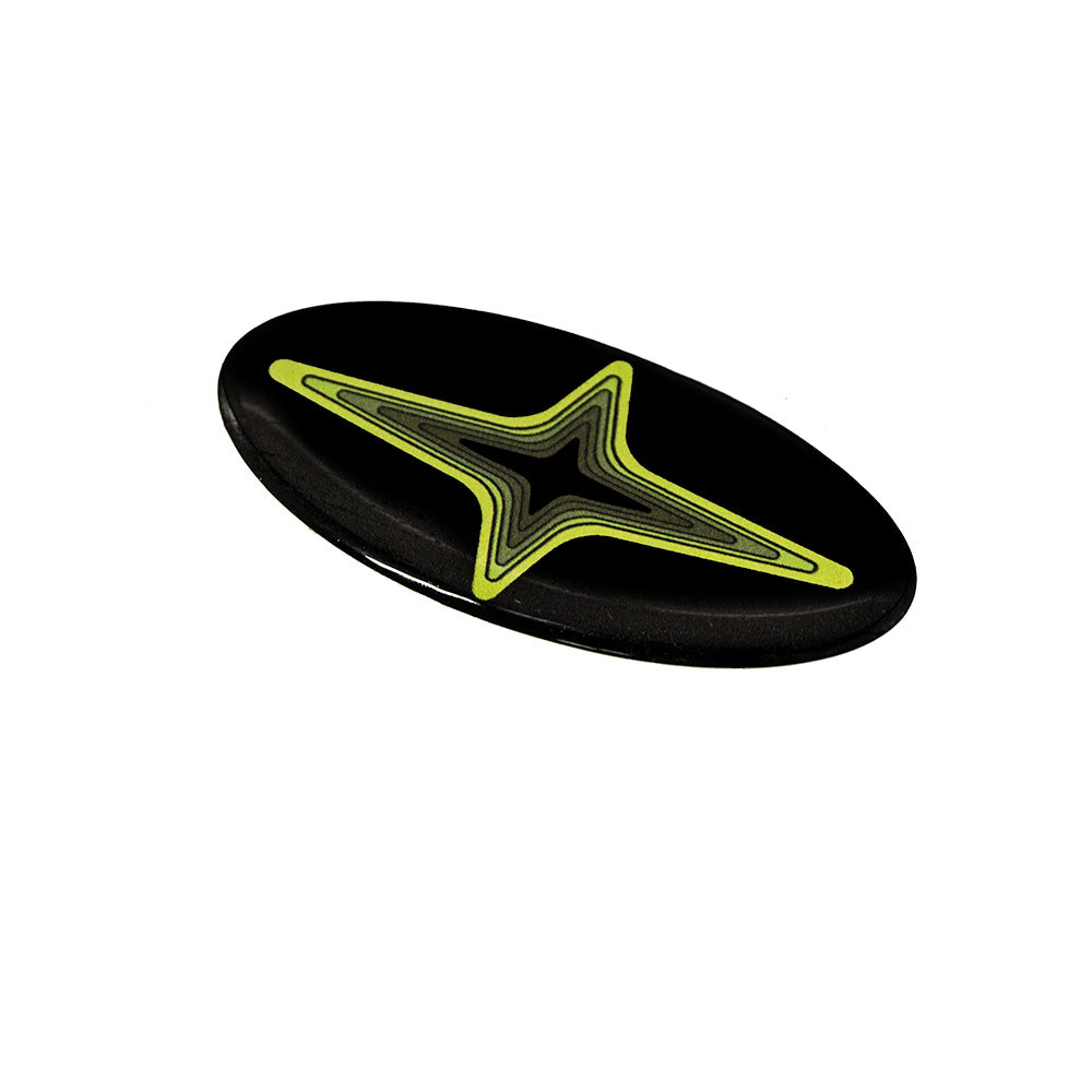 SMY Performance [02-26 WRX, 15-21 STI] Steering Wheel Gel Emblem SMY Concept Design Neon Green
