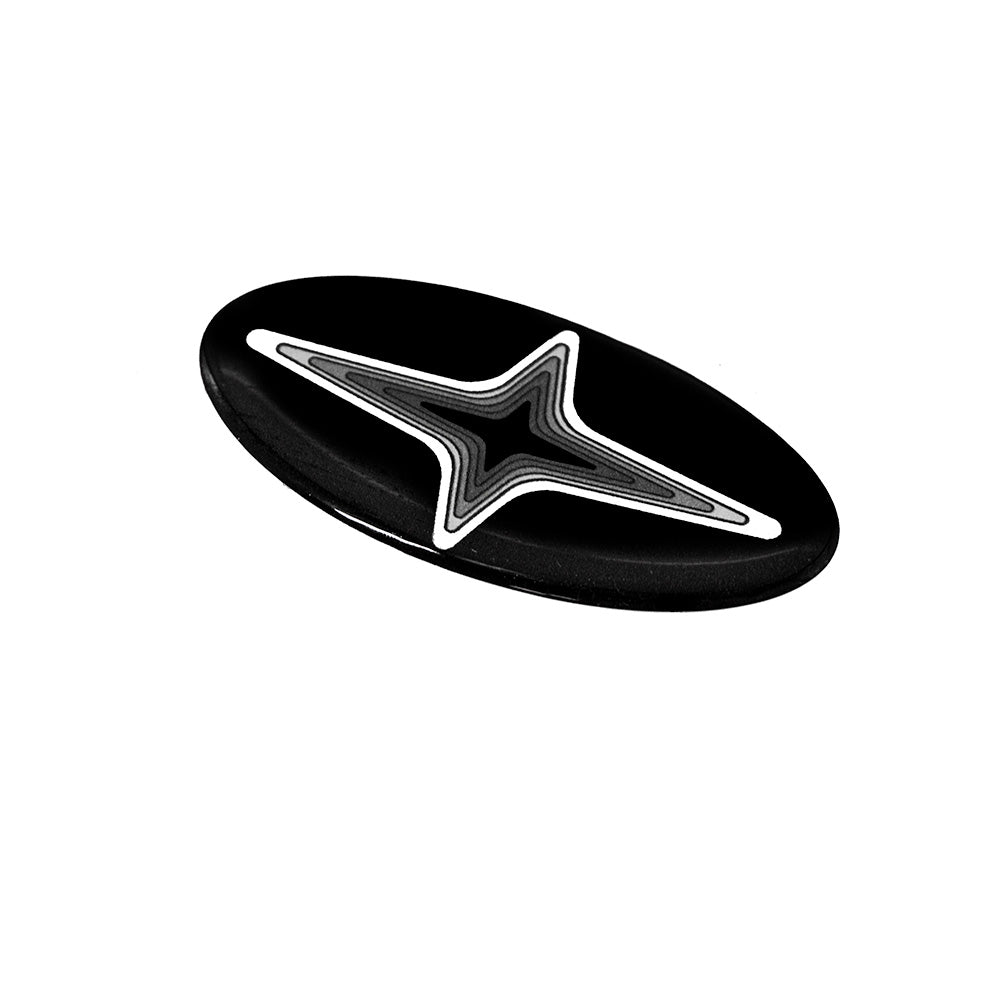 SMY Performance [02-26 WRX, 15-21 STI] Steering Wheel Gel Emblem SMY Concept Design White
