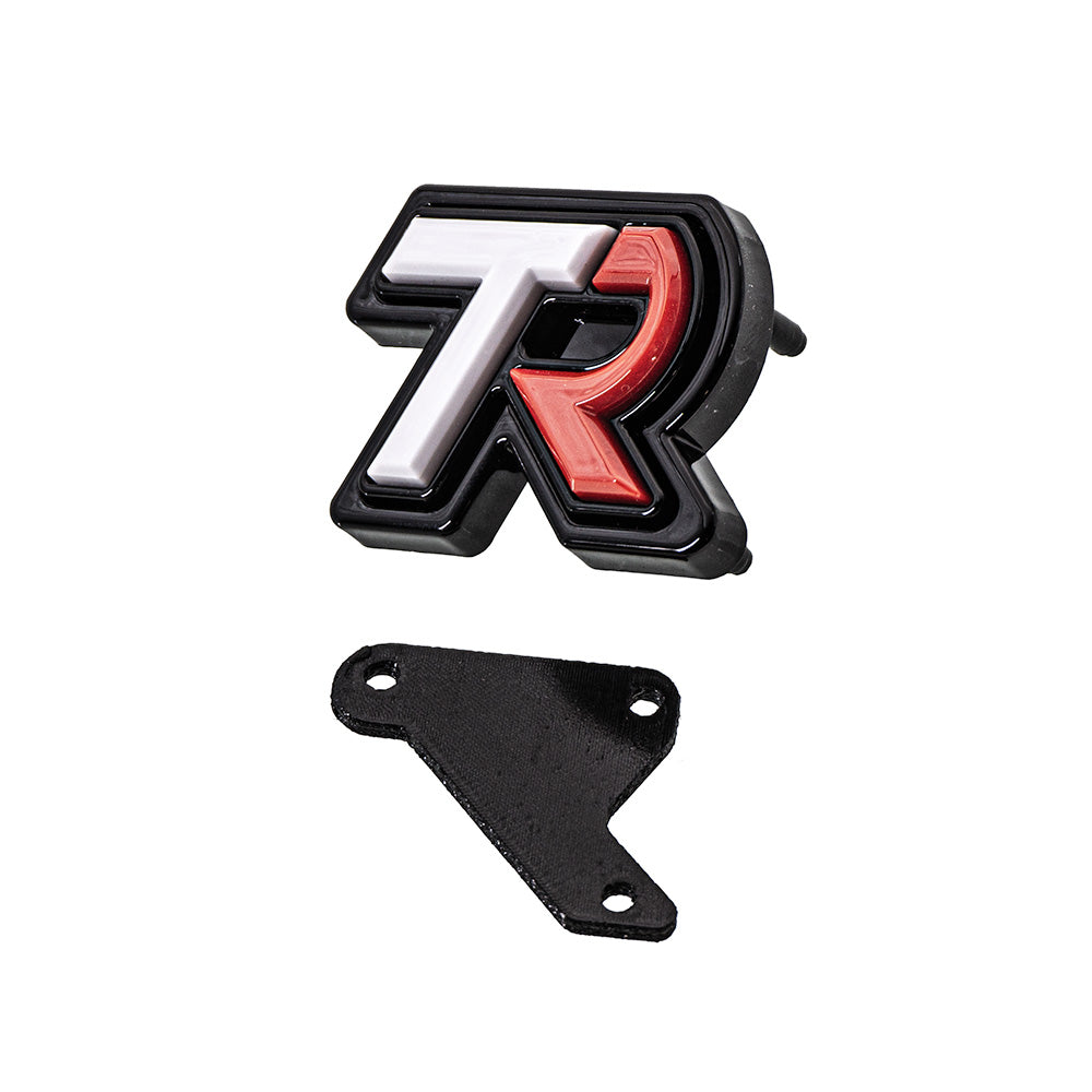 SMY Performance [22-26 WRX] Subaru TR "Tuner Ready" Front Badge White / Red