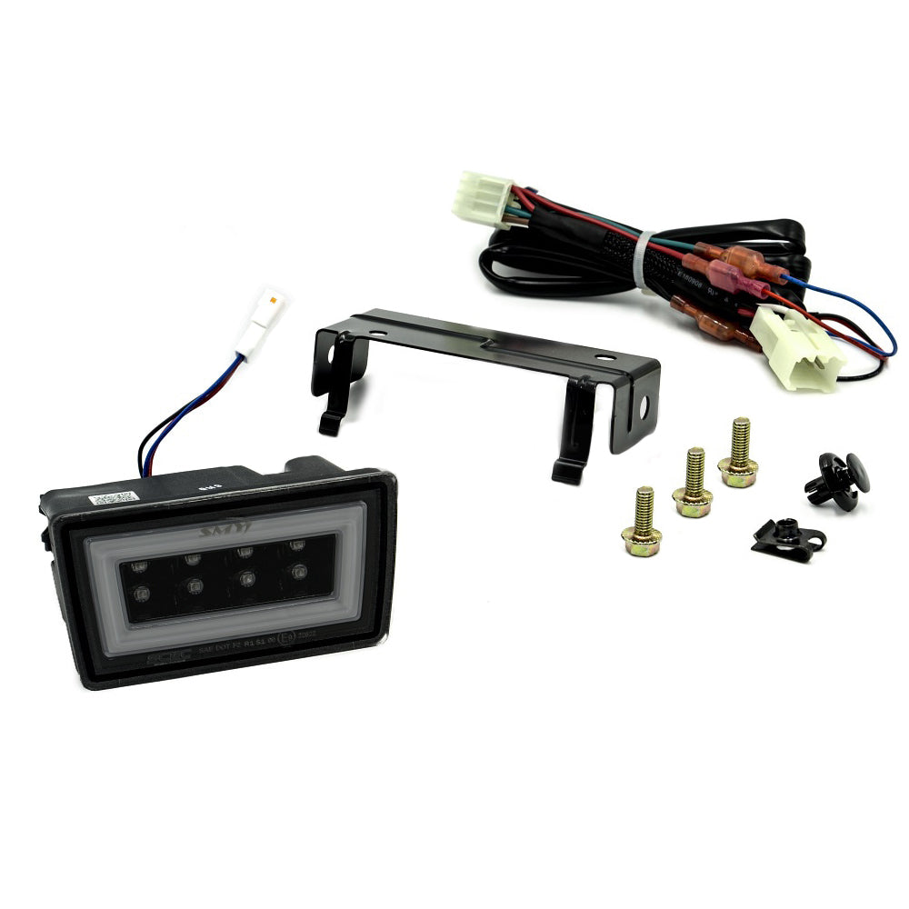 SMY Performance [15-21 WRX/STI] F1 V3 Hyper-Flash Rear Brake Light RBL Double Smoked w/ DRL White Light Bar