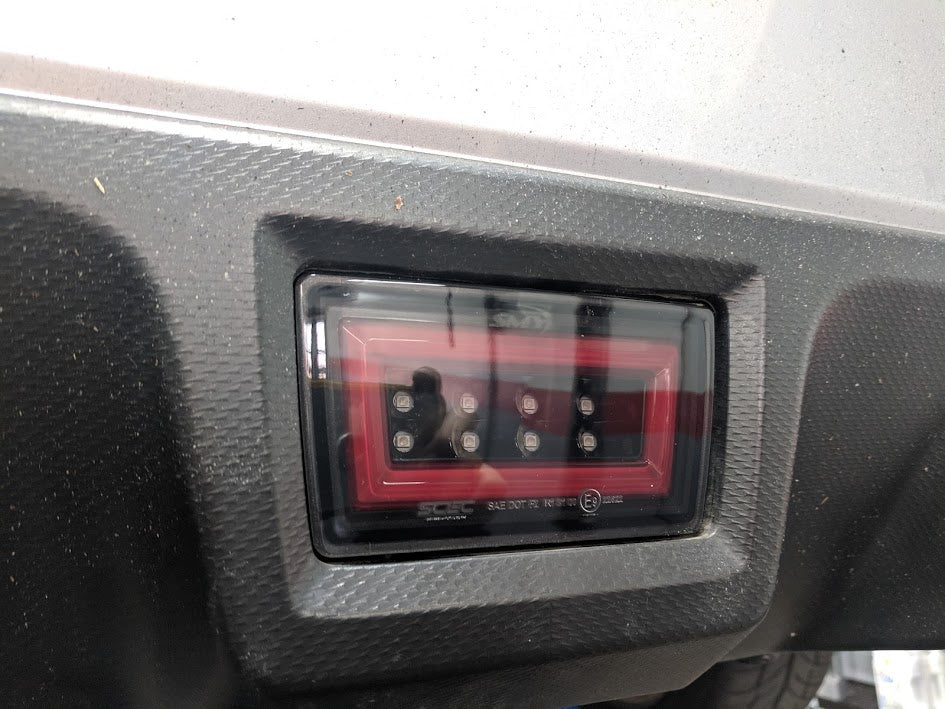 SMY Performance [15-21 WRX/STI] F1 V3 Hyper-Flash Rear Brake Light RBL Smoked w/ DRL Red Light Bar