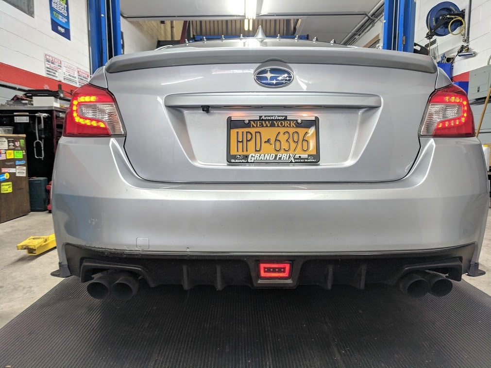 SMY Performance [15-21 WRX/STI] F1 V3 Hyper-Flash Rear Brake Light RBL Smoked w/ DRL Red Light Bar