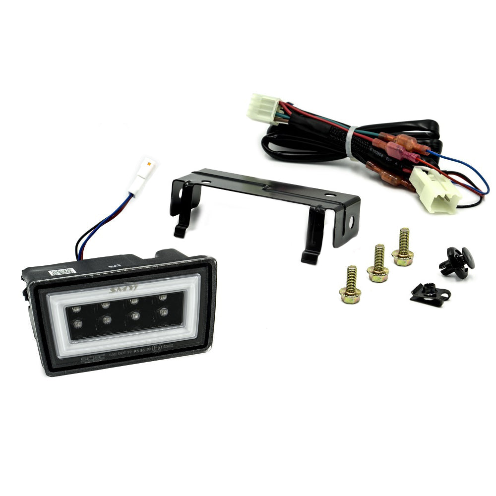 SMY Performance [15-21 WRX/STI] F1 V3 Hyper-Flash Rear Brake Light RBL Smoked w/ DRL White Light Bar