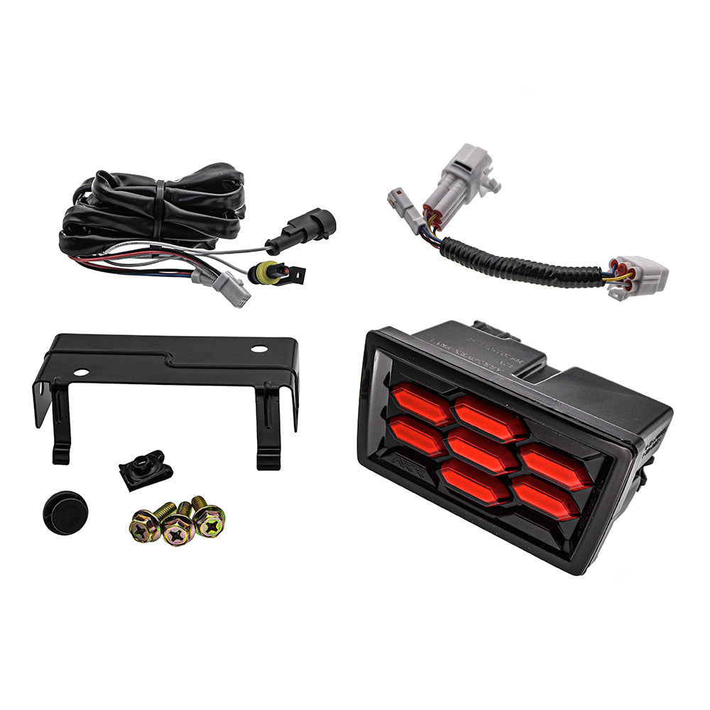 SMY Performance [22-26 WRX] Honeycomb Rear 4th Brake Light Red