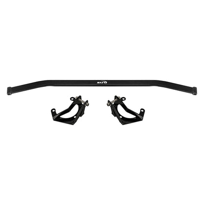 SMY Performance [22-26 WRX] Tallboy Front Strut Tower Brace Wrinkle Black