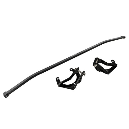 SMY Performance [22-26 WRX] Tallboy Front Strut Tower Brace Wrinkle Black