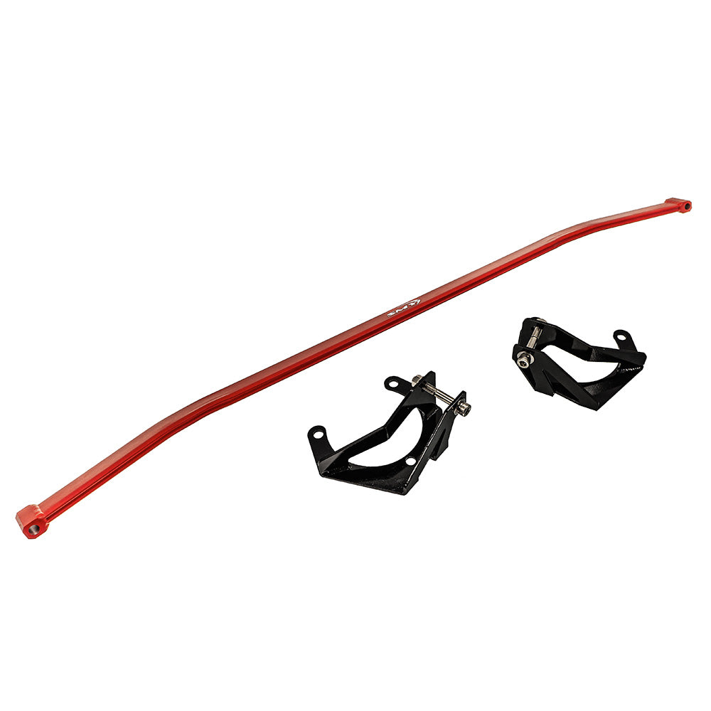 SMY Performance [22-26 WRX] Tallboy Front Strut Tower Brace Wrinkle Red