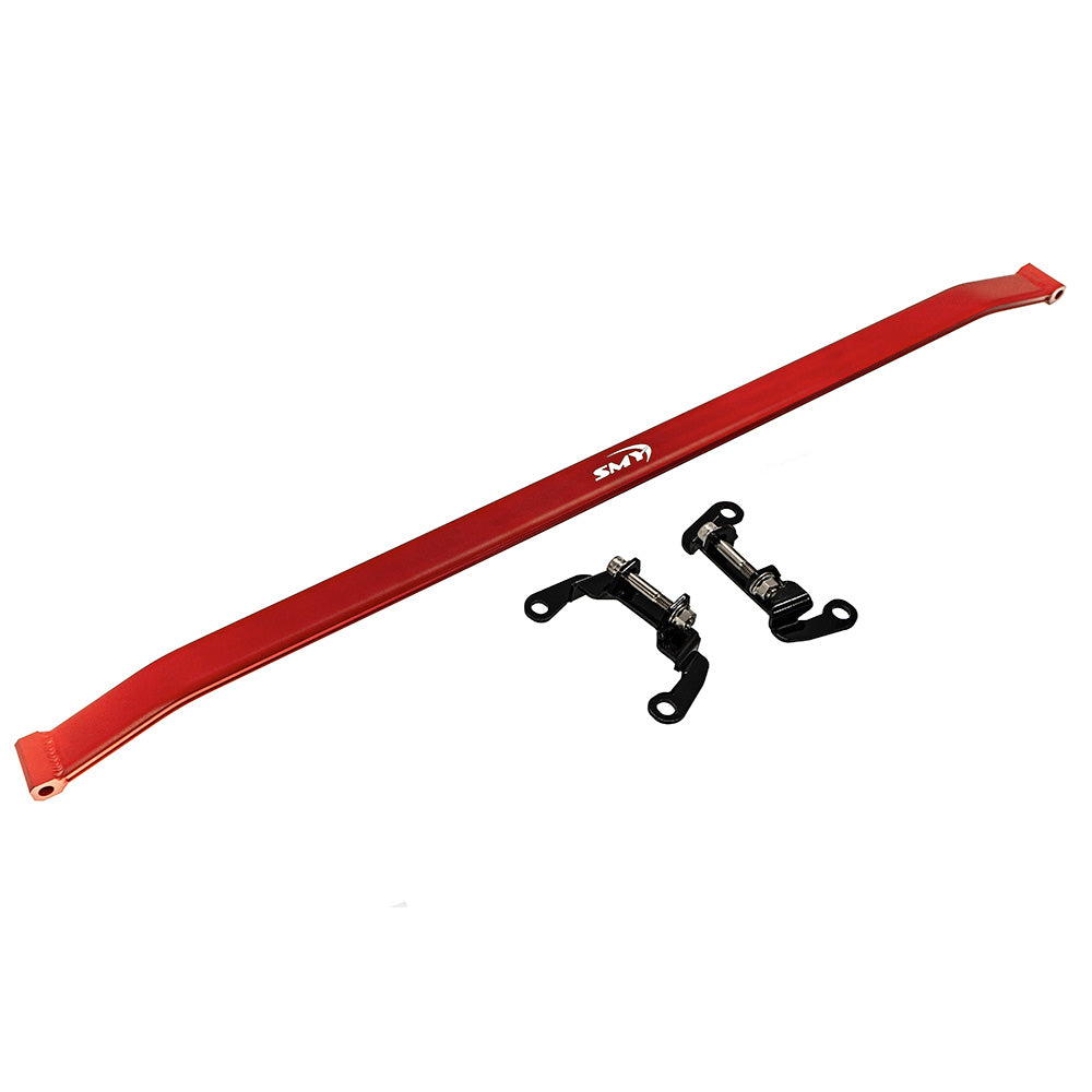 SMY Performance [22-26 WRX] Dual-Form Rear Strut Tower Bar Wrinkle Red