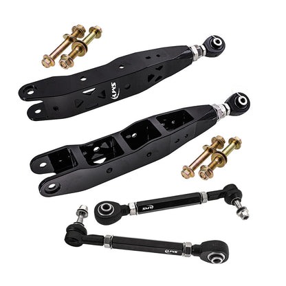 SMY Performance [22-26 WRX, 19-25 Forester, 17-26 Impreza, 16-26 Crosstrek] Stealth Pillow Ball CNC Aluminum Adjustable Rear Control Arm / Toe Kit