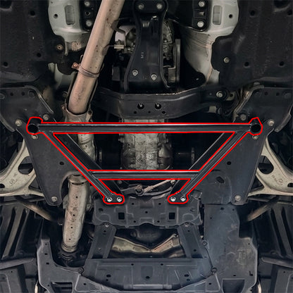 SMY Performance [22-26 WRX, 19-22 Forester, 18-22 Crosstrek] Stealth Front 4 Point Reinforced Cross Member Brace