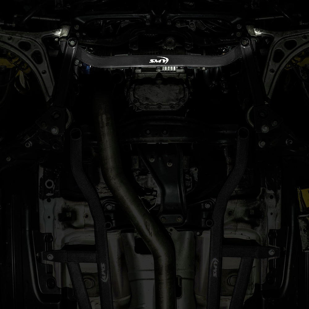 SMY Performance [15-21 STI, 05-09 Legacy GT, 05-09 Outback XT] Front Lower Arm Power Brace Bar Gloss Black