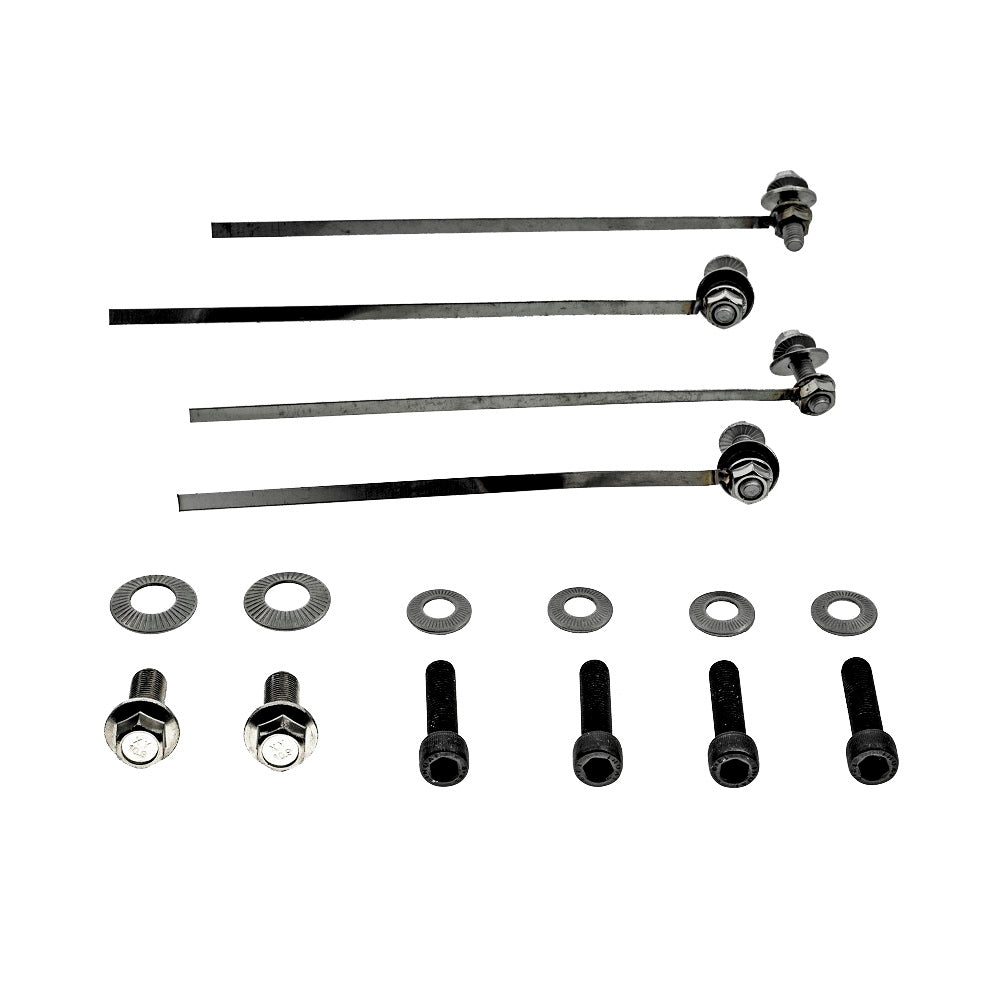 SMY Performance [08-21 WRX/STI, 13-17 Crosstrek] Stealth Center Floor Power Brace Kit Wrinkle Black