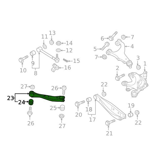 SMY Performance [22-26 WRX, 19-25 Forester, 18-26 Crosstrek] Stealth Heavy Duty Rear Trailing Arms Adjustable