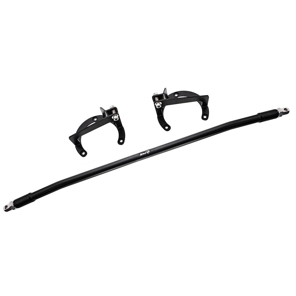 SMY Performance [15-21 WRX/STI] Tallboy Front Strut Tower Brace Wrinkle Black