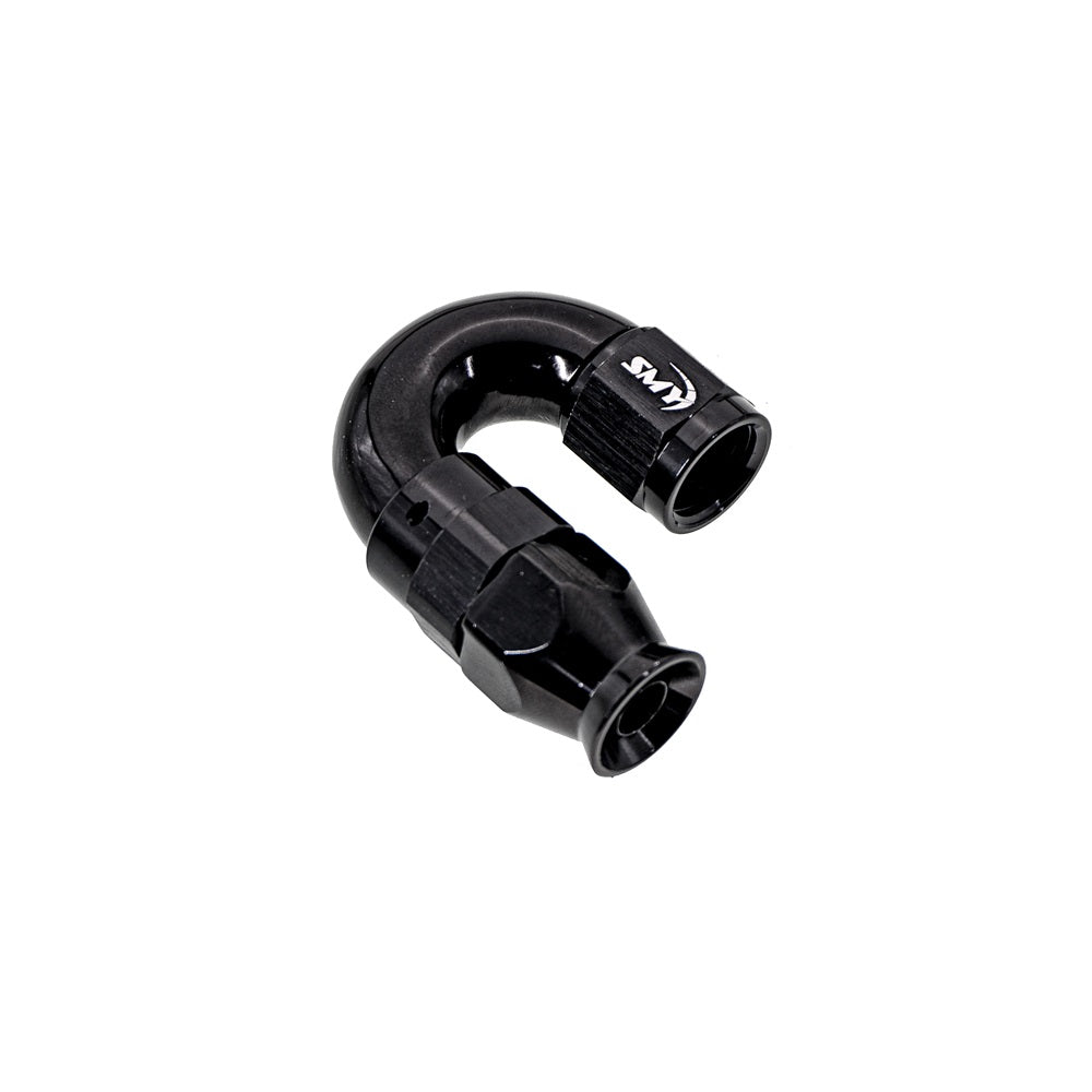 SMY Performance [Universal] Reusable PTFE Forged Full Flow Hose End 180 Degree 6an - Lifetime Warranty