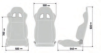 Sparco Seat R100 - JDMuscleSeats009014NRGRBlack/Gray