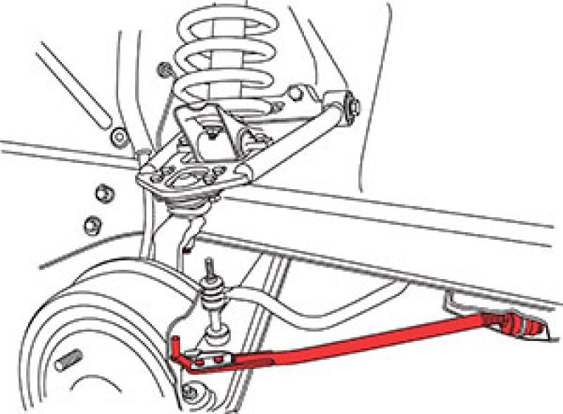 SPC Performance 68 - 73 Ford Mustang Adj. Caster Rods - JDMuscleShop the look 2spc94230