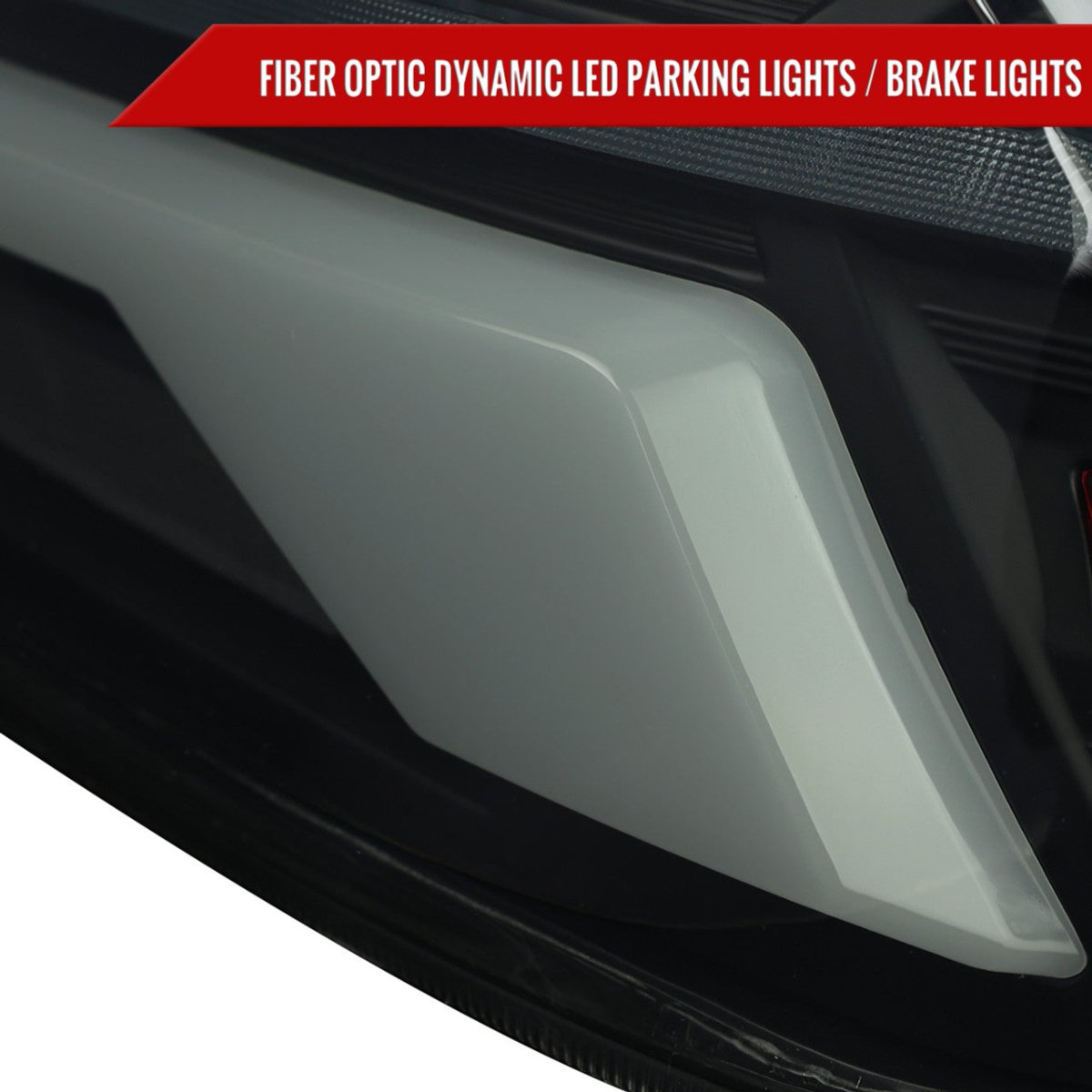 Spec - D [15 - 21 WRX/STI] Tail Light w/ Sequential LED Turn Signal and LED Side Marker Brake Reverse - JDMuscleTail LightsSCDLT-WRX15JMLED-SQ-RSMatte Black Housing / Clear Lens / White Light Bar
