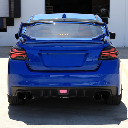 Spec - D [15 - 21 WRX/STI] Tail Light w/ Sequential LED Turn Signal and LED Side Marker Brake Reverse - JDMuscleTail LightsSCDLT-WRX15JMLED-SQ-RSMatte Black Housing / Clear Lens / White Light Bar