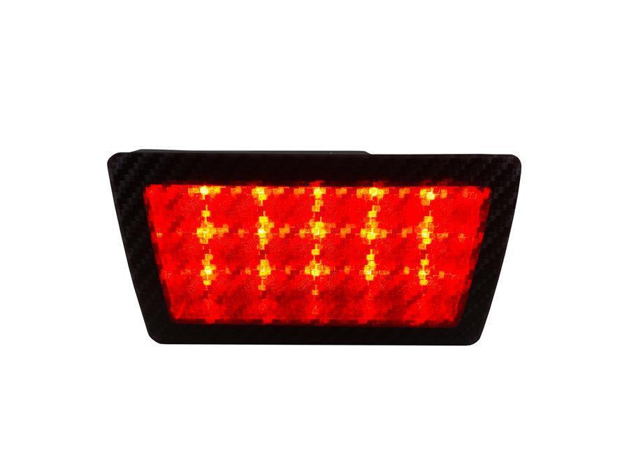 Special Edition Dark Smoke Carbon Fiber F1 / Rear Fog Light Overlay - 2015 - 2022 Subaru WRX / STI - JDMuscleFog / DRL15WRX-F1-DSCBDark Smoke Carbon Fiber